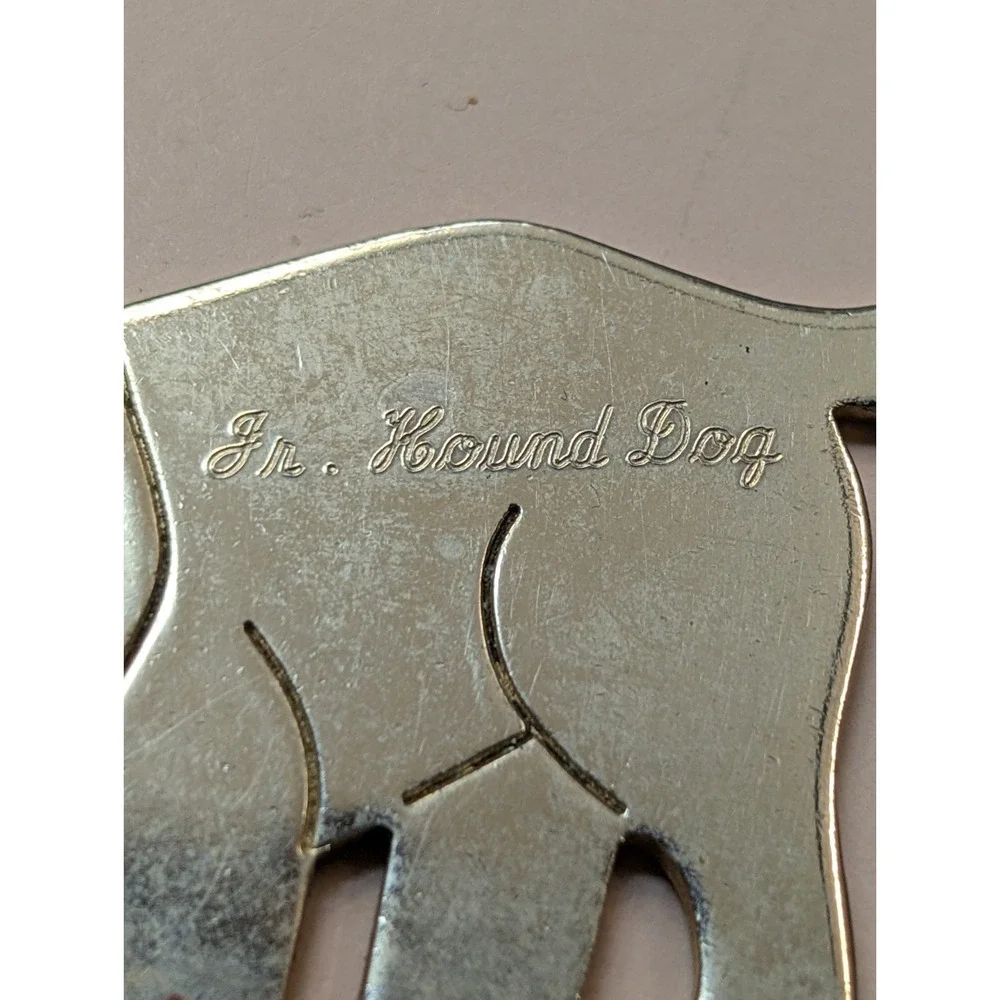 Solid Brass Dog Keychain Fobs Key Chain Dog Keychain Jr hound Dog Jewelry